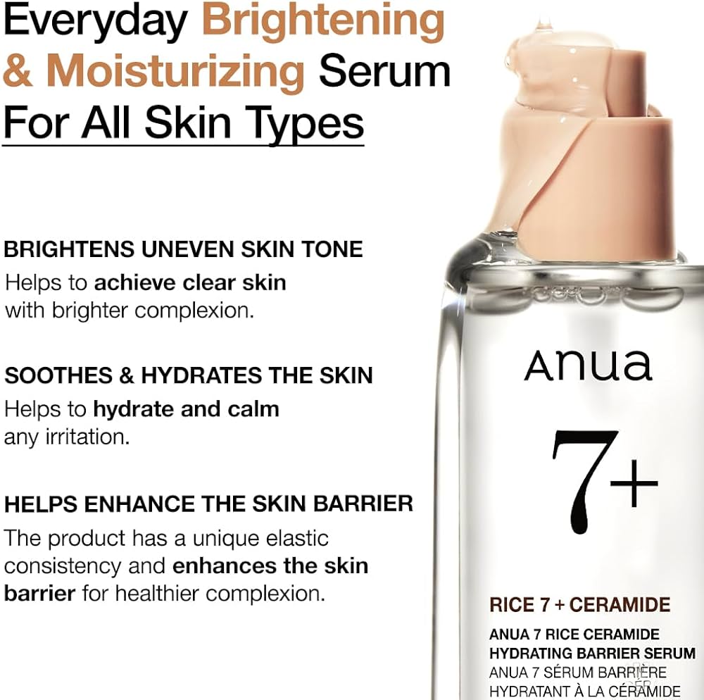 Anua Rice 7+ Ceramide Hydrating Barrier Serum